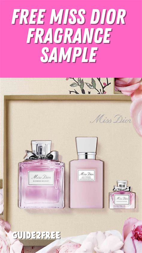 free Dior perfume samples